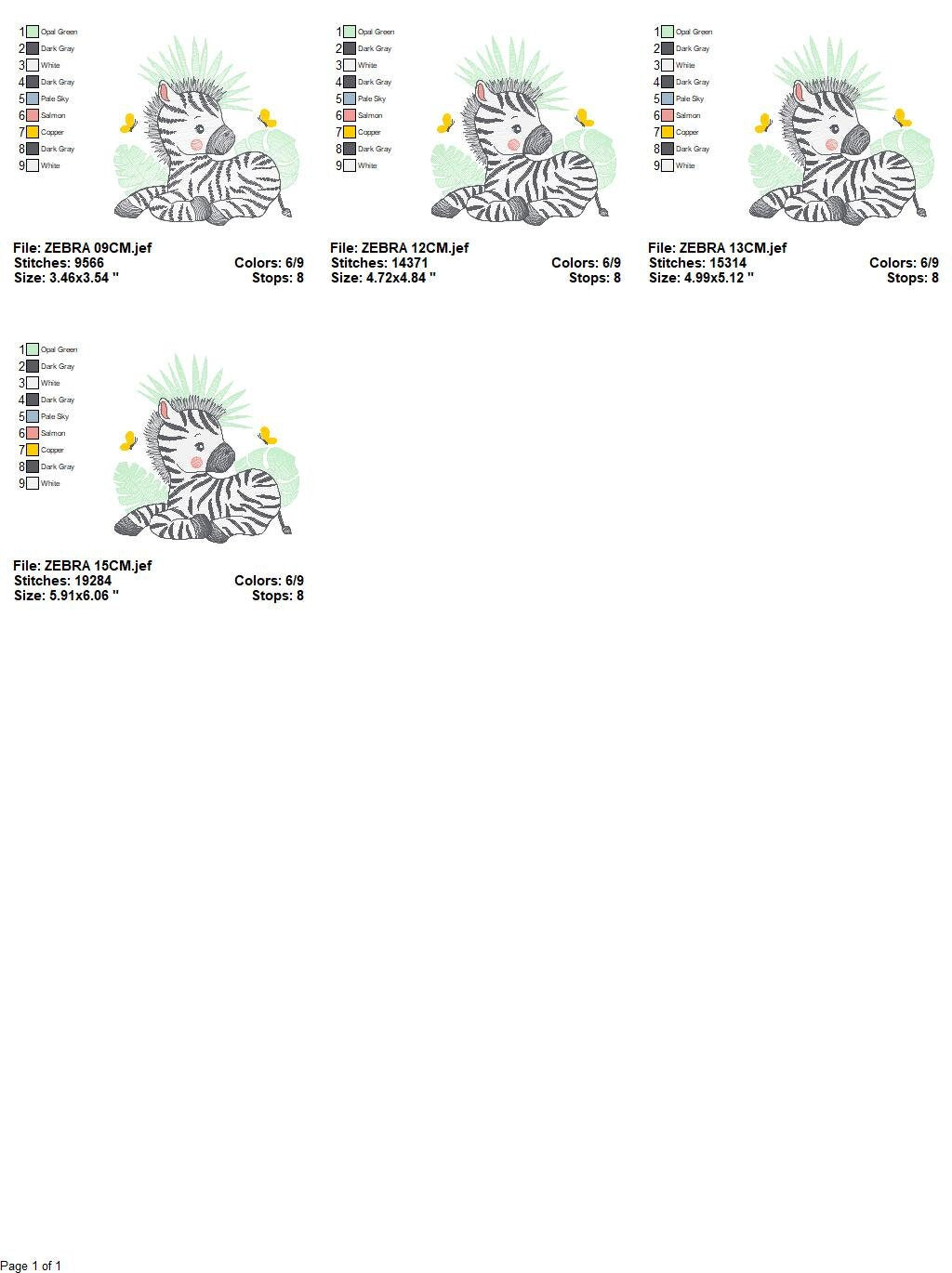 Zebra embroidery designs - Animal embroidery design machine embroidery pattern - Safari embroidery file - instant digital download pes jef