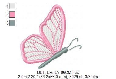Butterfly embroidery design - Delicate Flowers embroidery designs machine embroidery pattern - Towel embroidery file - instant download pes Marcia Embroidery
