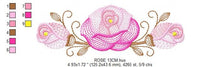 Charger l&#39;image dans la galerie, Roses embroidery designs - Flower embroidery design machine embroidery pattern - Rose embroidery file - Flowers for towels embroidery pes
