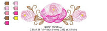 Laden Sie das Bild in den Galerie-Viewer, Roses embroidery designs - Flower embroidery design machine embroidery pattern - Rose embroidery file - Flowers for towels embroidery pes
