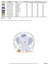 Load image into Gallery viewer, Elephant embroidery designs - Animal embroidery design machine embroidery pattern - Baby boy embroidery file - kid embroidery Towel pillow
