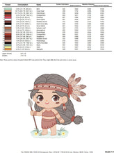 Cargar imagen en el visor de la galería, Indian Girl embroidery designs -  Fairy embroidery design machine embroidery pattern - baby girl embroidery file - instant download pes jef
