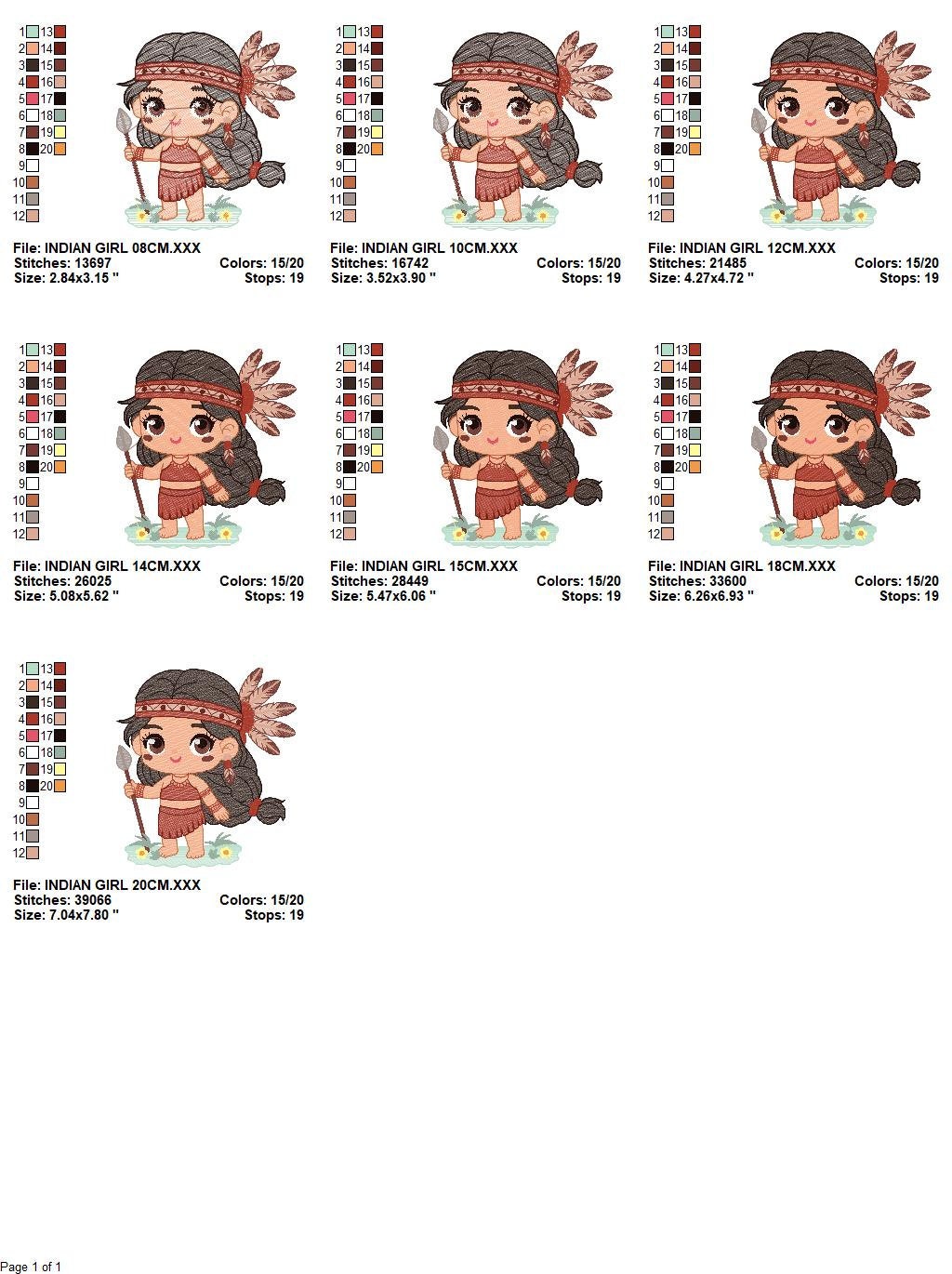 Indian Girl embroidery designs - Fairy embroidery design machine embroidery pattern - baby girl embroidery file - instant download pes jef