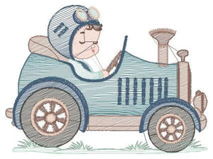 Old car embroidery design - Baby Boy embroidery designs machine embroidery pattern - Vehicle embroidery file - instant digital download pes