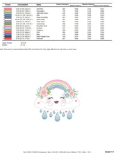 Carica l&#39;immagine nel visualizzatore di Gallery, Cloud embroidery design - rainbow embroidery designs machine embroidery pattern - sky embroidery file - kid embroidery rainbow fill stitch
