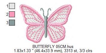 Butterfly embroidery design - Delicate Flowers embroidery designs machine embroidery pattern - Towel embroidery file - instant download pes Marcia Embroidery