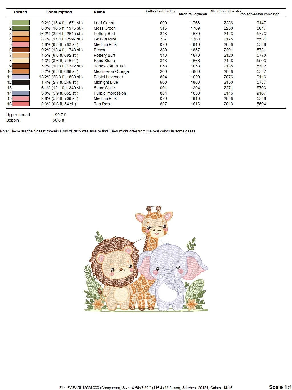 Safari wild animals embroidery designs - Elephant Giraffe and Lion machine embroidery pattern - Baby boy file - Instant digital download pes - Marcia Embroidery