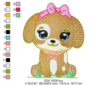 Dogs embroidery designs - Dog embroidery design machine embroidery pattern - Puppy embroidery file - baby boy embroidery instant download