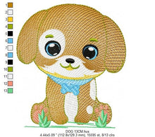 Carica l&#39;immagine nel visualizzatore di Gallery, Dogs embroidery designs - Dog embroidery design machine embroidery pattern - Puppy embroidery file -  baby boy embroidery instant download
