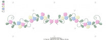 Load image into Gallery viewer, Flowers embroidery designs - Roses embroidery design machine embroidery pattern - entwined roses embroidery file - instant download towel
