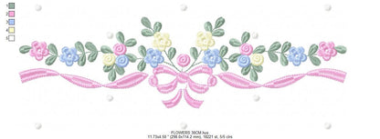 Flowers embroidery designs - Roses embroidery design machine embroidery pattern - entwined roses embroidery file - instant download towel Marcia Embroidery