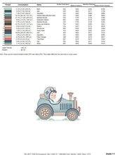 Carica l&#39;immagine nel visualizzatore di Gallery, Old car embroidery design - Baby Boy embroidery designs machine embroidery pattern - Vehicle embroidery file - instant digital download pes
