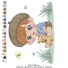 Load image into Gallery viewer, Baby boy embroidery design - Newborn embroidery designs machine embroidery pattern - kid embroidery file - children toddler embroidery kid
