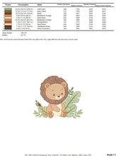 Load image into Gallery viewer, Lion embroidery designs - Safari embroidery design machine embroidery pattern - Baby boy embroidery file - instant download pes jef hus vip
