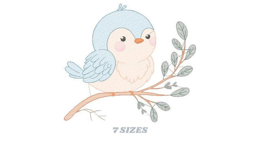Bird embroidery designs - Baby girl embroidery design machine embroidery pattern - instant download - Nursery embroidery file digital file - Marcia Embroidery
