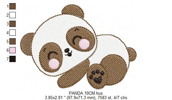 Sleeeping Panda embroidery design - Animal embroidery designs machine embroidery pattern - Baby boy embroidery file - instant download jef Marcia Embroidery