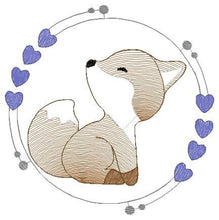 Load image into Gallery viewer, Fox embroidery designs - Red Fox embroidery design machine embroidery pattern - Animal embroidery file - Baby boy design pes jef vp3 frame
