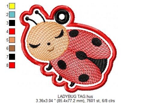 Ladybug embroidery designs - Garden Animal embroidery design machine embroidery pattern - Insect life embroidery file - spring embroidery - Marcia Embroidery