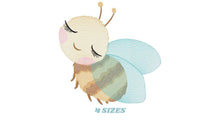 Laden Sie das Bild in den Galerie-Viewer, Bee embroidery design - Bees embroidery designs machine embroidery pattern - baby girl embroidery file - honey bee design - Save the bees
