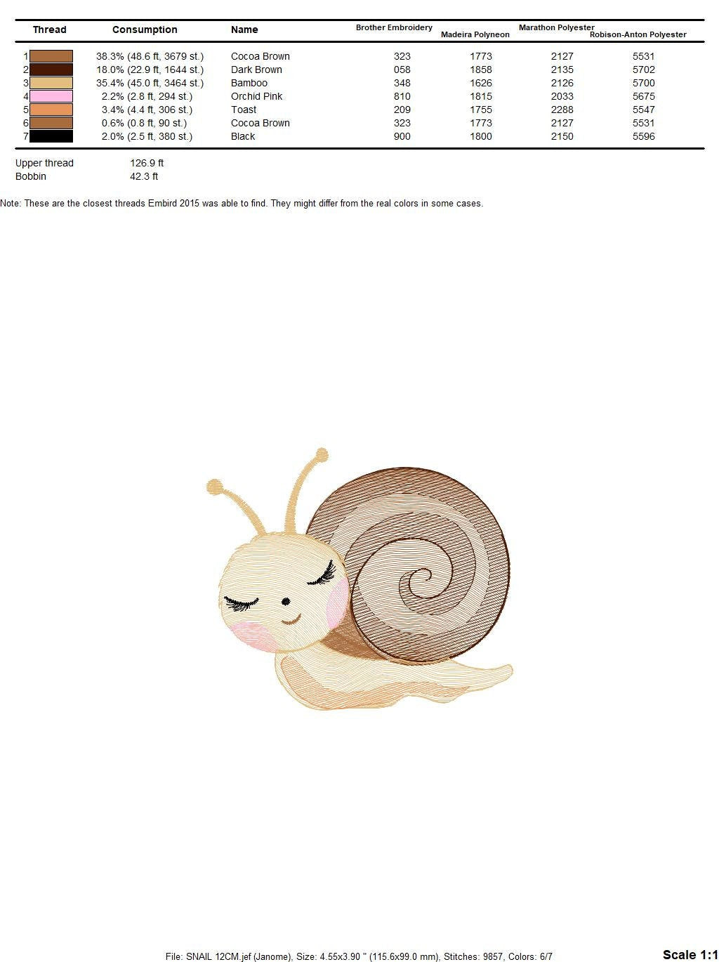 Snail embroidery design - Insect Animal machine embroidery pattern - Slug Garden Bug - Baby girl and boy file - Instant digital download pes