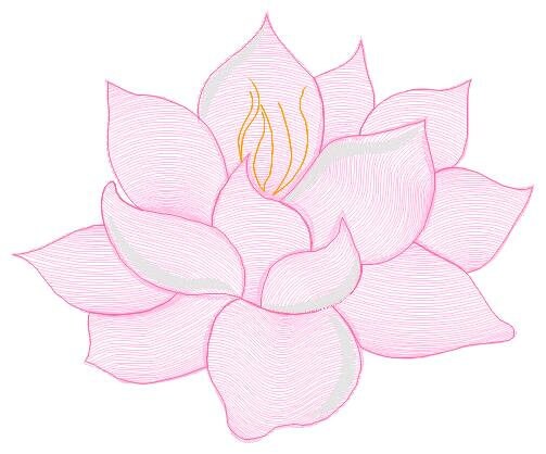 Delicate flower embroidery designs - Lotus embroidery design machine embroidery pattern - Floral embroidery file - instant download pes jef Marcia Embroidery