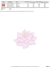 Load image into Gallery viewer, Delicate flower embroidery designs - Lotus embroidery design machine embroidery pattern - Floral embroidery file - instant download pes jef
