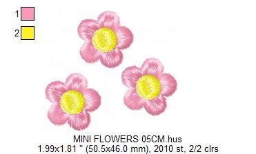 Flowers embroidery designs - Mini Flower embroidery design machine embroidery pattern - Towel embroidery file - floral embroidery pes jef Marcia Embroidery