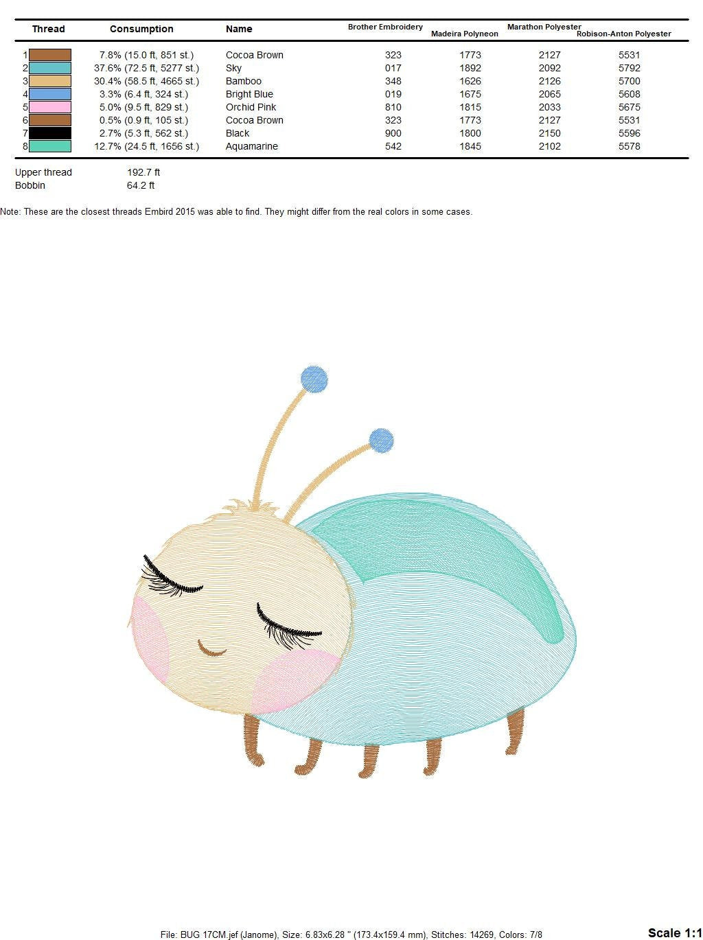 Beetle embroidery design - Garden Bug embroidery designs machine embroidery pattern - baby girl embroidery file - instant download pes jef