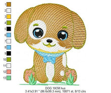 Load image into Gallery viewer, Dogs embroidery designs - Dog embroidery design machine embroidery pattern - Puppy embroidery file -  baby boy embroidery instant download
