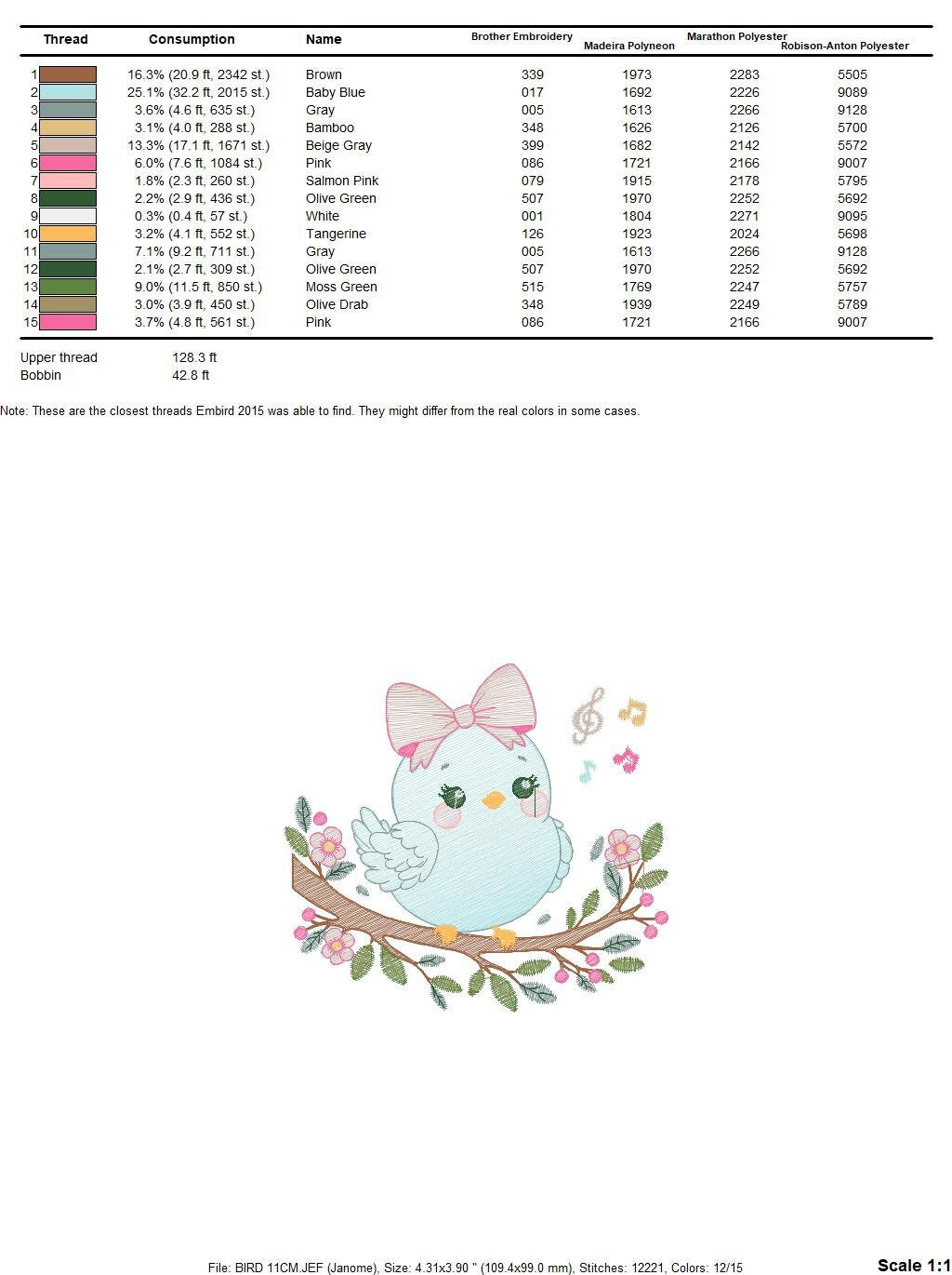 Bird embroidery designs - Birds embroidery design machine embroidery pattern - Spring garden embroidery file - instant download Tea towel