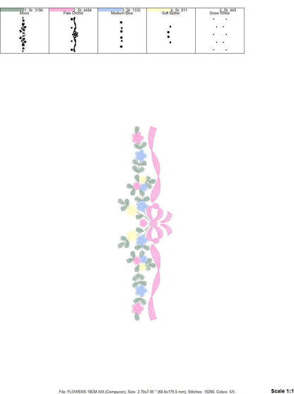 Flowers embroidery designs - Roses embroidery design machine embroidery pattern - entwined roses embroidery file - instant download towel Marcia Embroidery