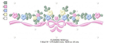 Flowers embroidery designs - Roses embroidery design machine embroidery pattern - entwined roses embroidery file - instant download towel Marcia Embroidery