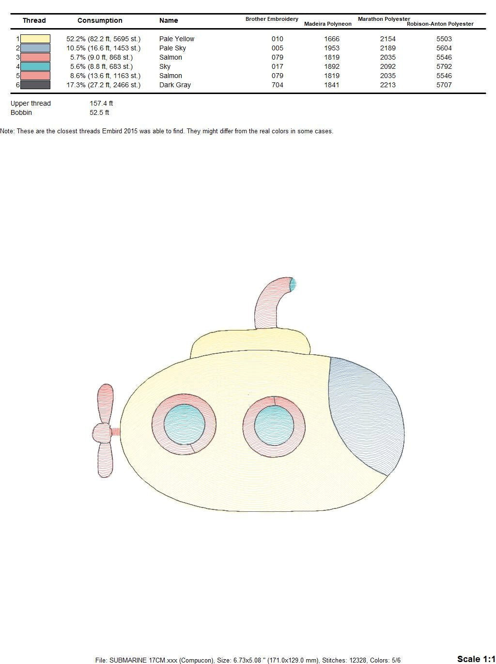Submarine embroidery design - Baby boy embroidery designs machine embroidery pattern - nautical embroidery file - newborn layette nursery Marcia Embroidery