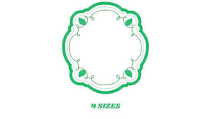 Monogram Frame embroidery designs - Flower embroidery design machine embroidery pattern - Floral embroidery file - baby girl embroidery pes