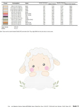 Laden Sie das Bild in den Galerie-Viewer, Sheep with cloud embroidery design - Lamb embroidery designs machine embroidery pattern - baby boy embroidery file - newborn embroidery dst
