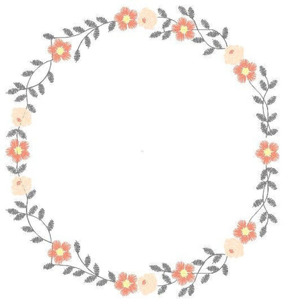 Frame embroidery designs - Flower embroidery design machine embroidery pattern - rose embroidery file girl embroidery - roses frame design Marcia Embroidery