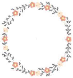 Frame embroidery designs - Flower embroidery design machine embroidery pattern - rose embroidery file girl embroidery - roses frame design