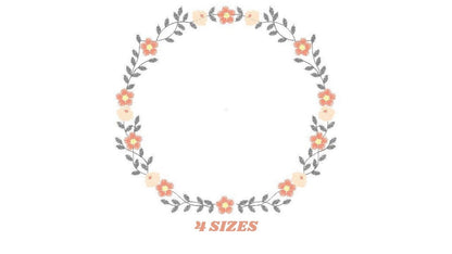 Frame embroidery designs - Flower embroidery design machine embroidery pattern - rose embroidery file girl embroidery - roses frame design Marcia Embroidery