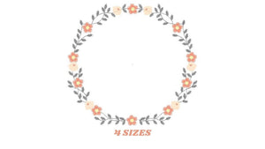 Frame embroidery designs - Flower embroidery design machine embroidery pattern - rose embroidery file girl embroidery - roses frame design