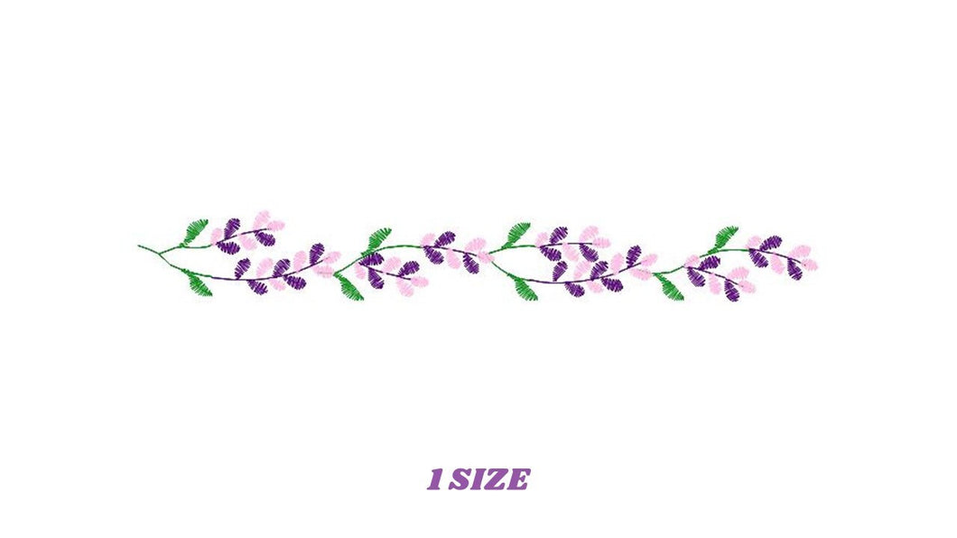 Lavender embroidery designs - Spring flowers embroidery design machine embroidery pattern - Tea towel kitchen embroidery file - download jef