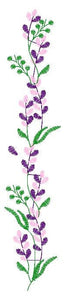 Lavender embroidery designs - Kitchen embroidery design machine embroidery pattern - Tea towel embroidery file - instant digital download