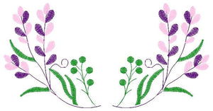 Lavender embroidery designs - Flowers embroidery design machine embroidery pattern - Kitchen Tea towel embroidery file - instant download