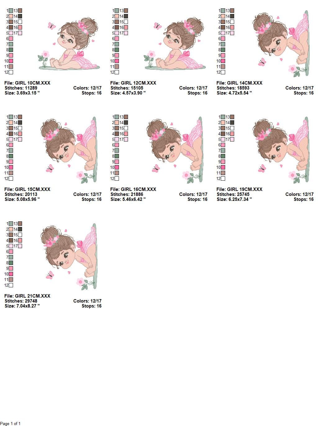 Baby girl embroidery designs - Princess embroidery design machine embroidery pattern - girl with flower embroidery file - Beauty pageant pes