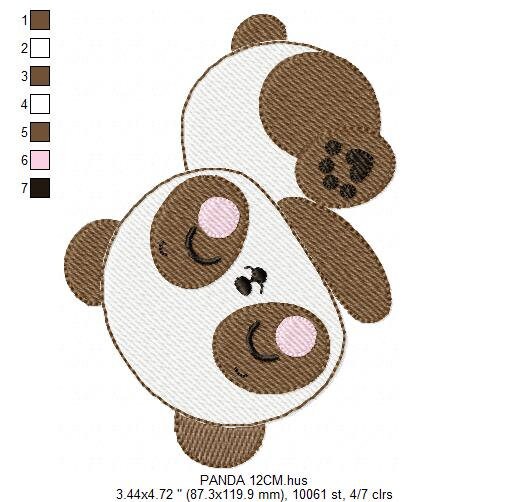 Sleeeping Panda embroidery design - Animal embroidery designs machine embroidery pattern - Baby boy embroidery file - instant download jef Marcia Embroidery