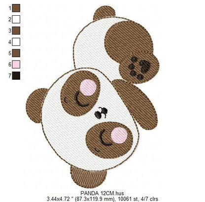 Sleeeping Panda embroidery design - Animal embroidery designs machine embroidery pattern - Baby boy embroidery file - instant download jef Marcia Embroidery