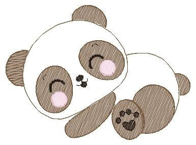 Sleeeping Panda embroidery design - Animal embroidery designs machine embroidery pattern - Baby boy embroidery file - instant download jef Marcia Embroidery