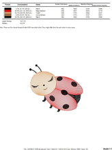 Cargar imagen en el visor de la galería, Ladybug embroidery designs - Garden Animal embroidery design machine embroidery pattern - Insect life embroidery file - spring embroidery
