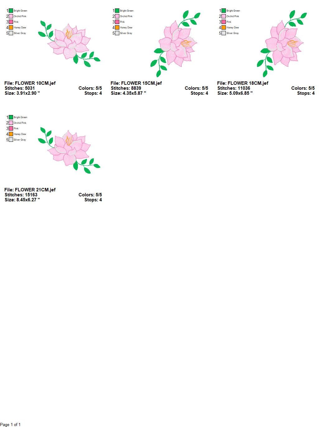 Roses embroidery designs - Lotus Flower embroidery design machine embroidery pattern - Kitchen Towel embroidery file - instant download pes