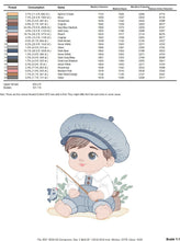 Load image into Gallery viewer, Baby boy embroidery design - Newborn embroidery designs machine embroidery pattern - Kid embroidery file - children toddler embroidery dst

