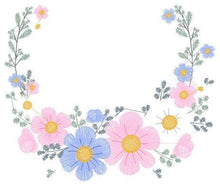 Load image into Gallery viewer, Monogram Frame embroidery designs - Flower wreath embroidery design machine embroidery pattern - Floral laurel embroidery file - download
